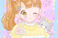 可爱卡通女孩漂亮图片,捕捉童真与梦幻的视觉盛宴”